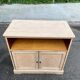 Louis Philippe two-door buffet, renovated TV unit in raw wood.