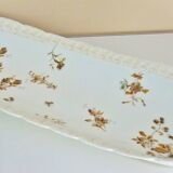 Long fish and meat dish, 19th century, Haviland Limoges porcelain, 66cm
