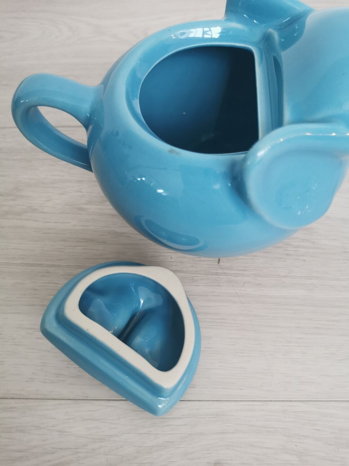 Théière vintage éléphant bleue