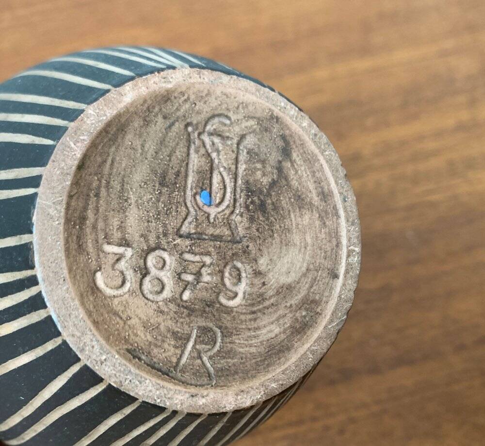 West German Vase in Ceramic WGP Fish Mouth from the Mid-Century by Steuler, 1960s