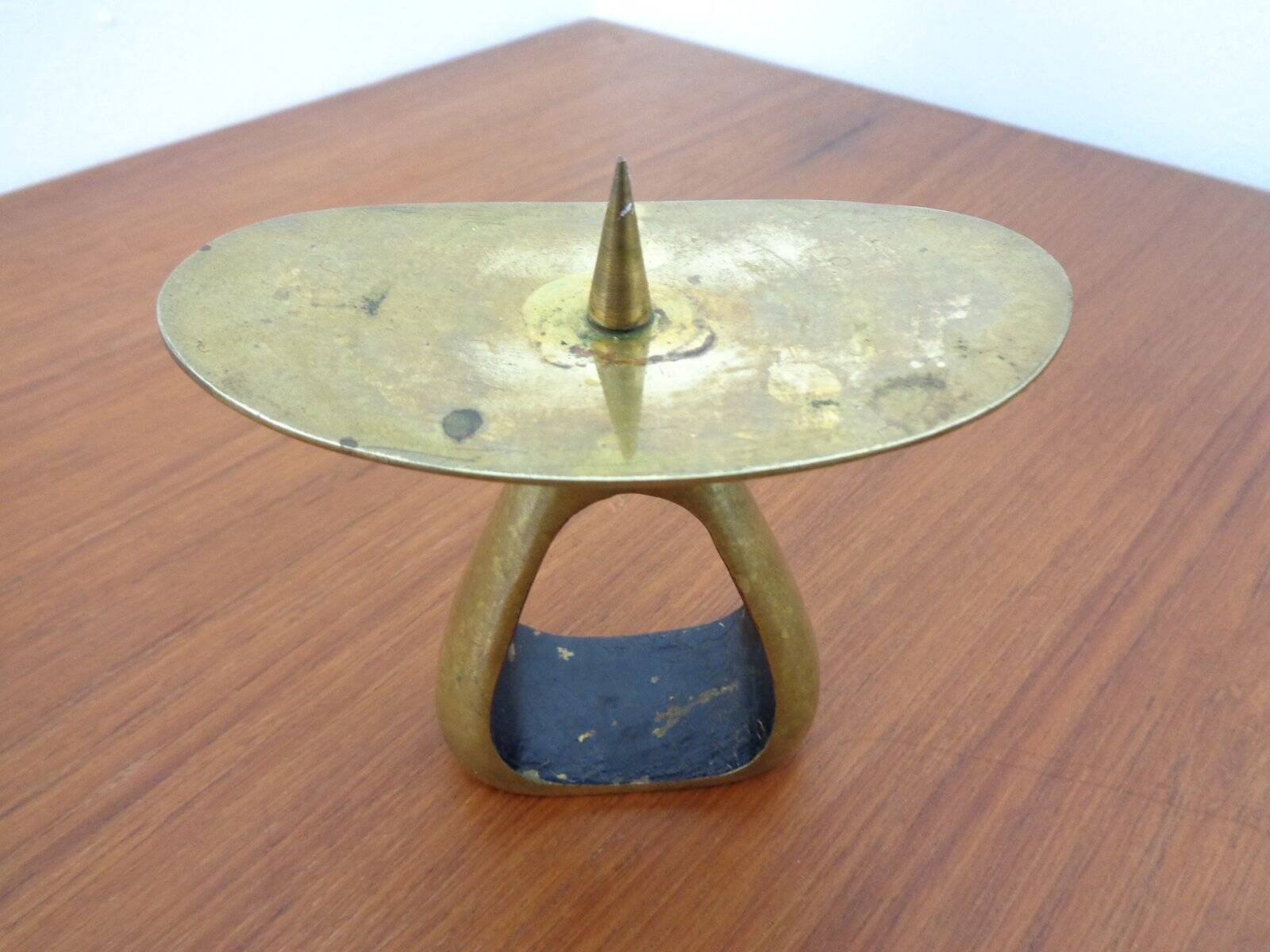 Austrian Model 3600 Candlestick in Brass by Carl Auböck, 1950s