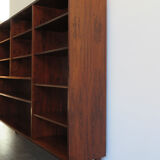 Bibliothèque scandinave en palissandre, Danemark années 1960