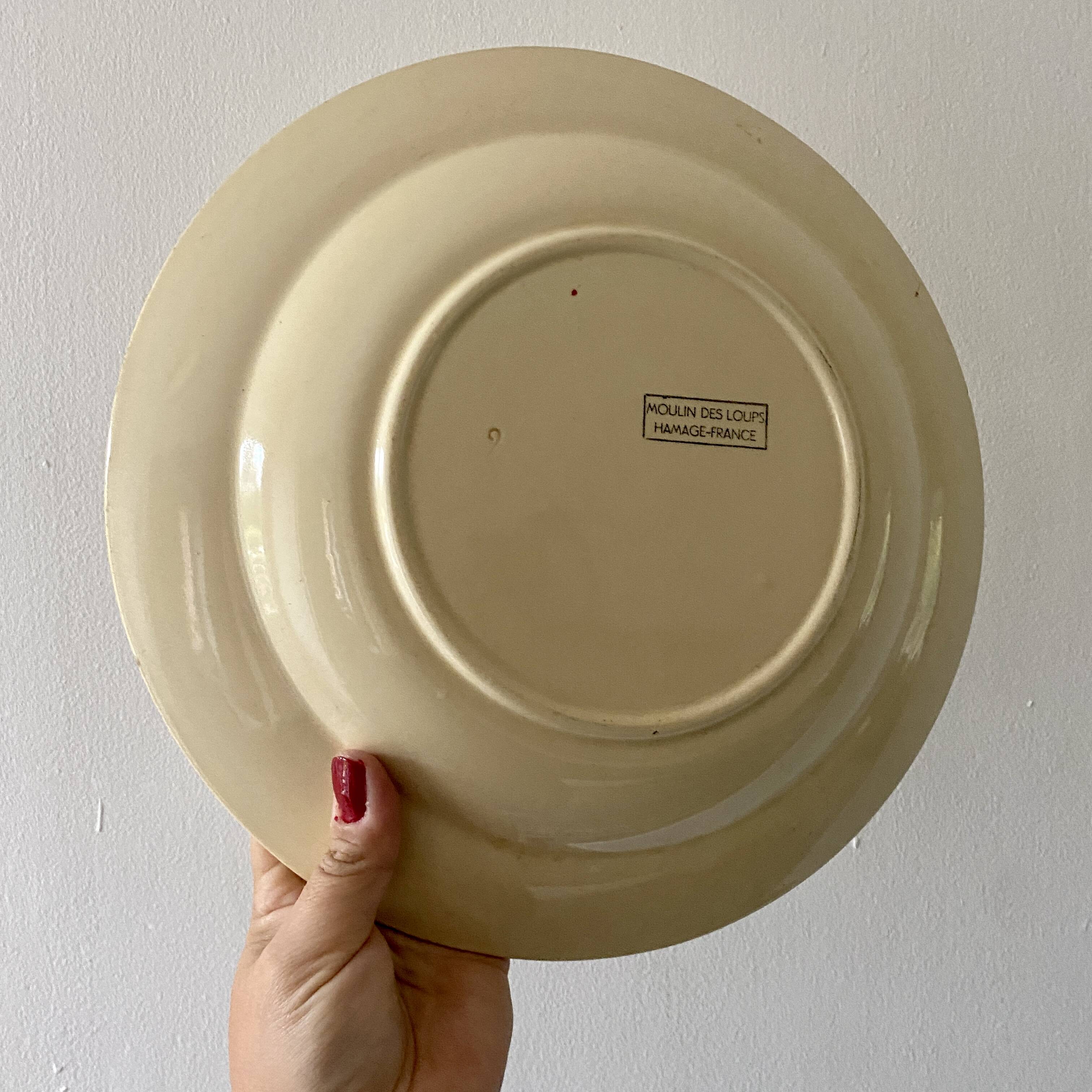 Vintage Moulin des Loups dish