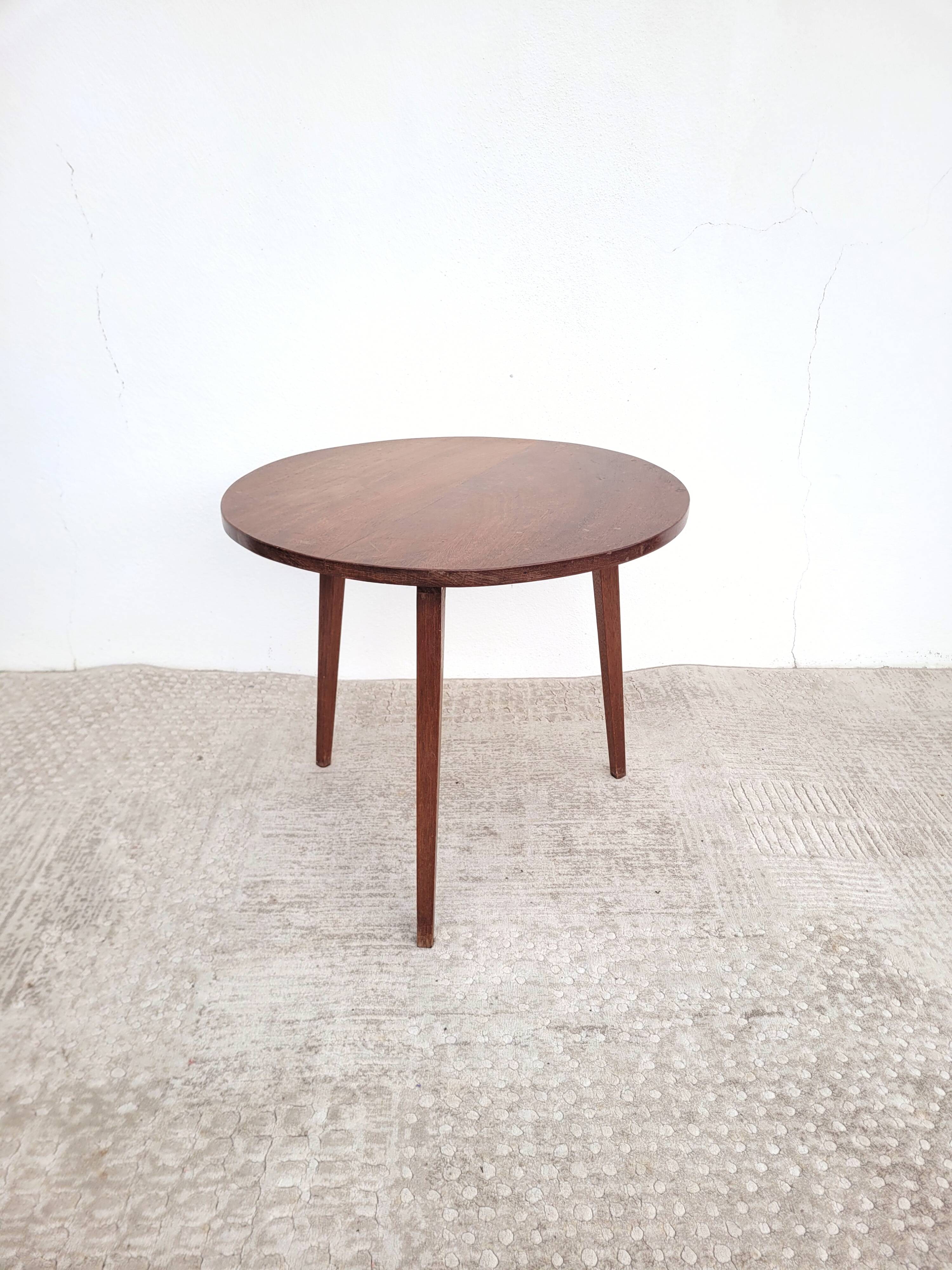 Small round coffee table circa 1960