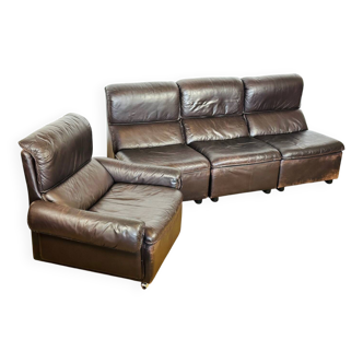 Canapé modulable en cuir 1960