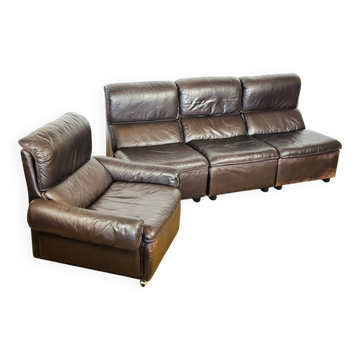 Modular leather sofa 1960