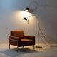 Mid Century GEPO Double Arc Space Age Eyeball Floor Lamp