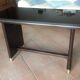 Coffee table with black glass top / 40s-50s