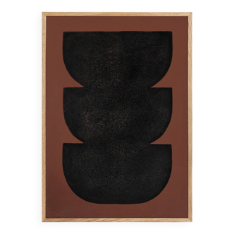 Abstract painting 50x70cm signed Eawy