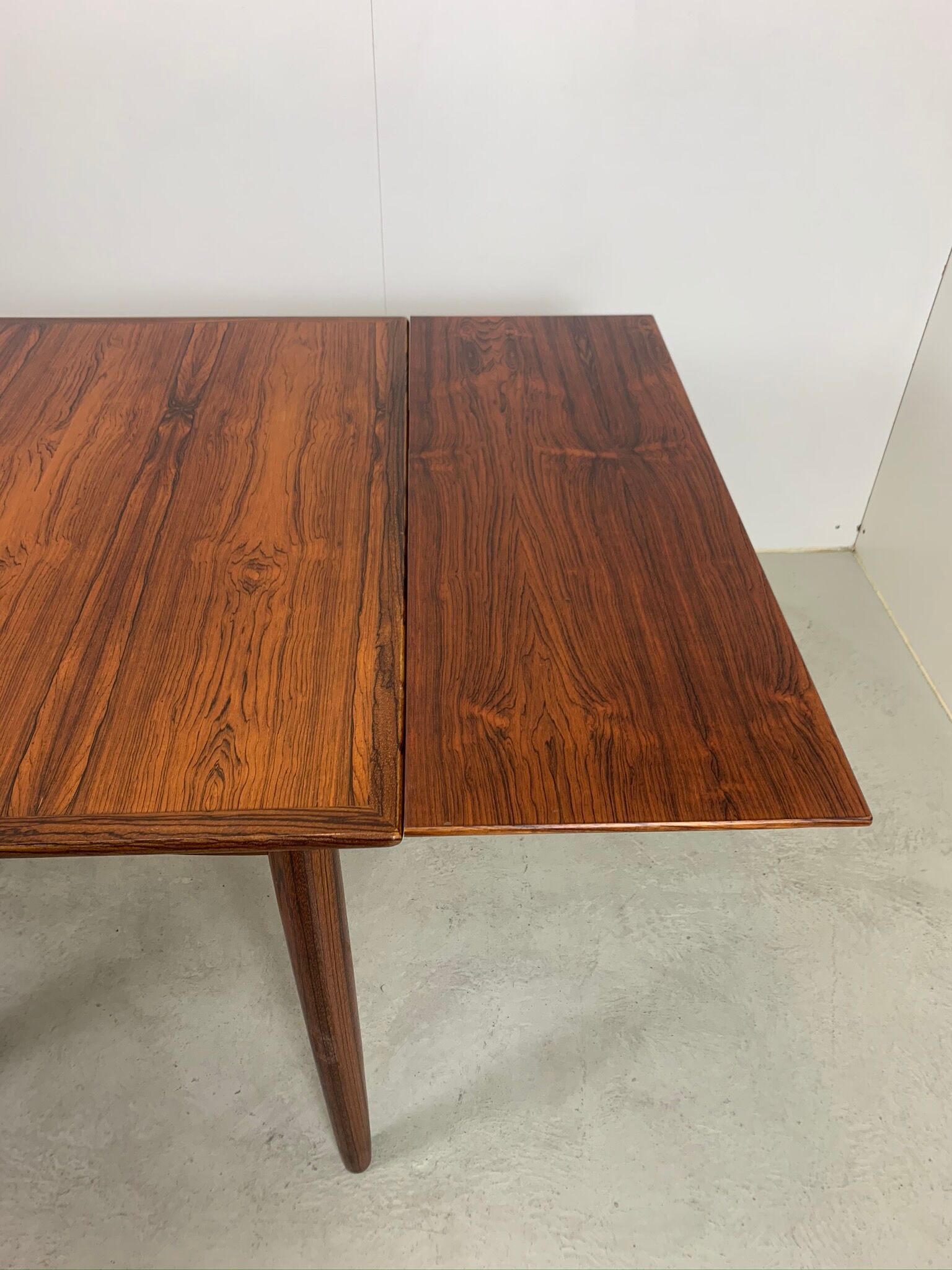 Square dining table in palisander by Lübke, 1960