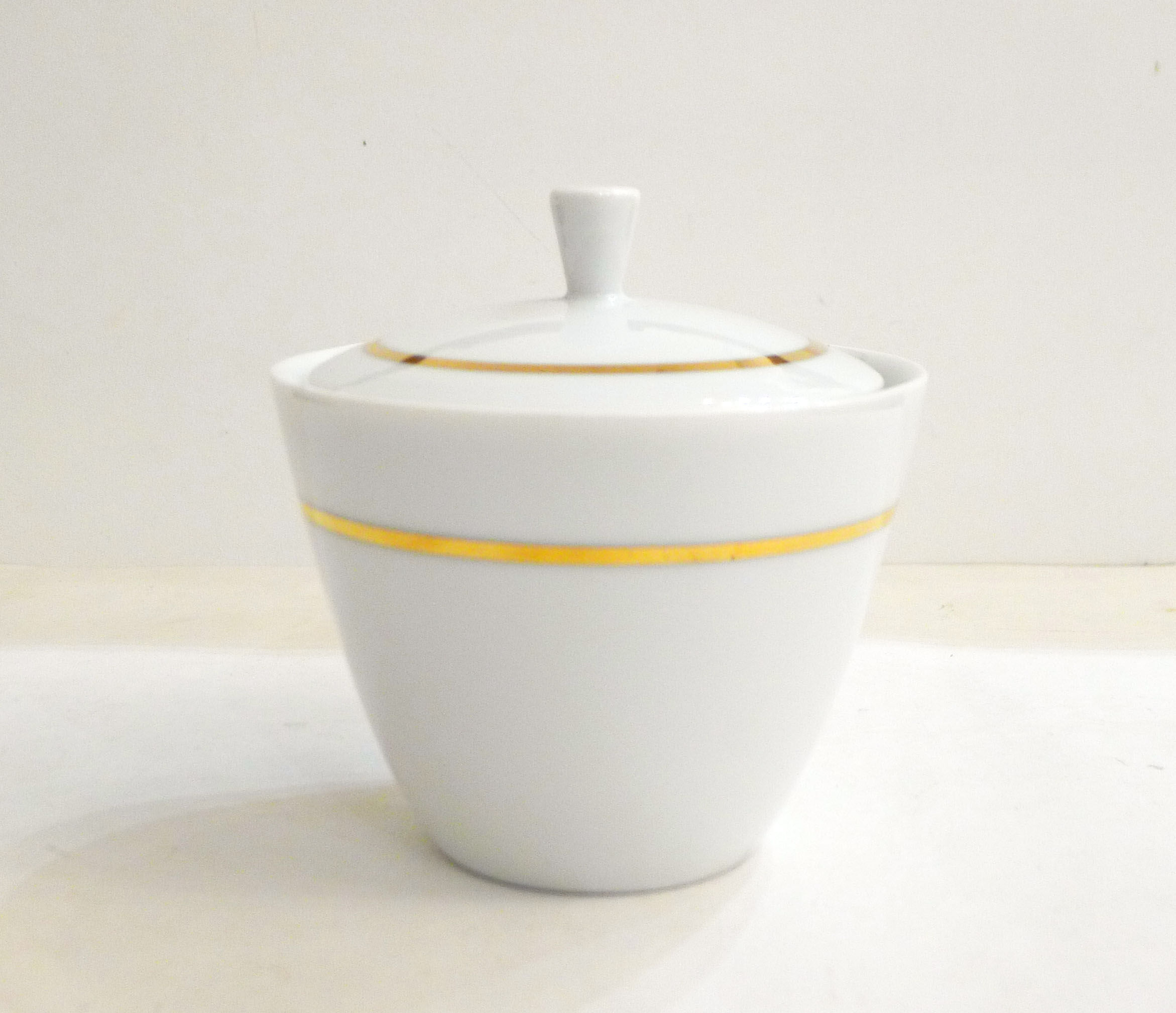 Baudour porcelain sugar bowl