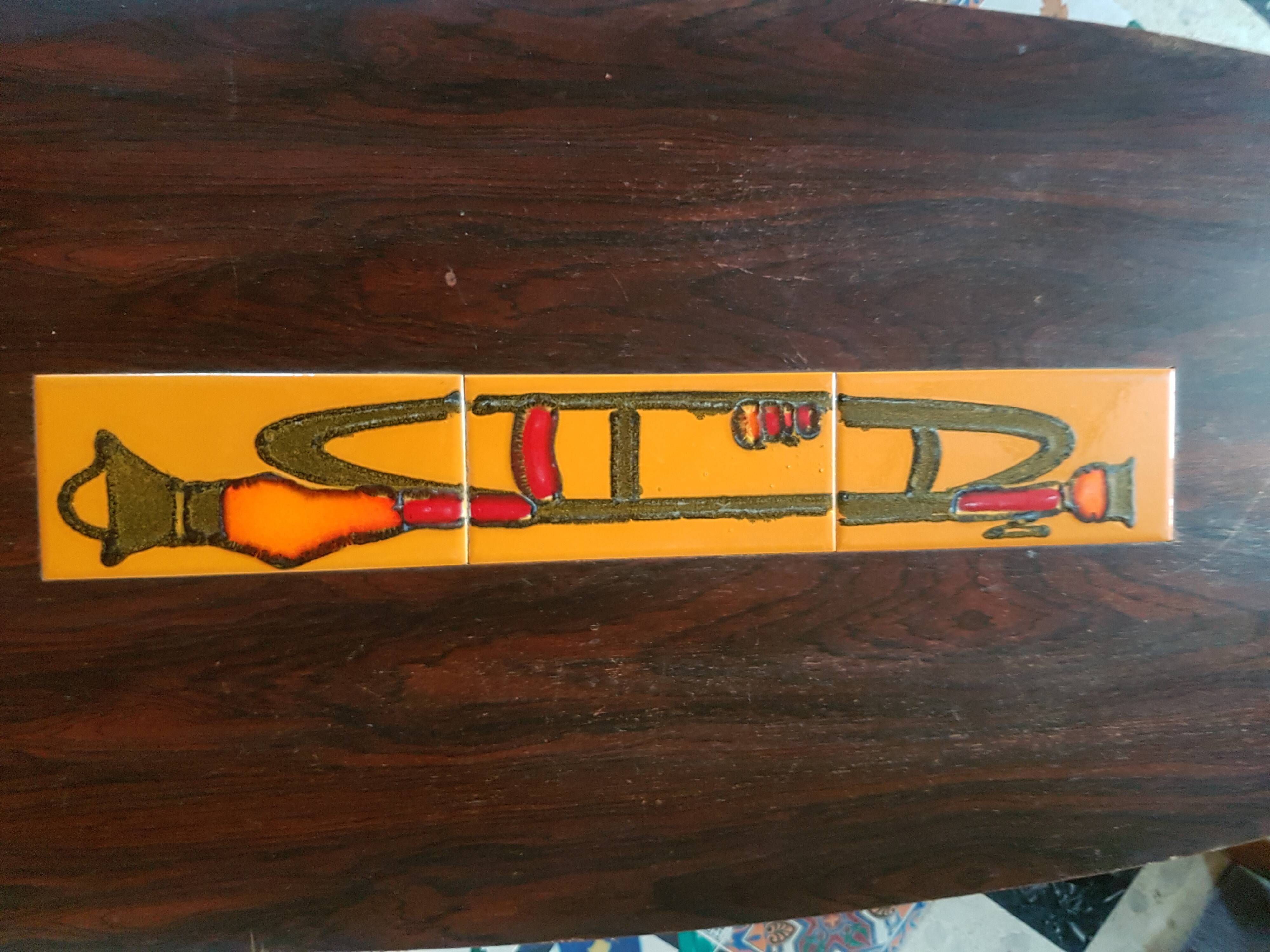 Vintage ceramic lounge coffee table