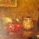 Nature morte sur toile