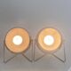 Vintage 1980s chrome Eyeball lamps