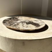Très grand vide poche ou plat en bois pétrifié