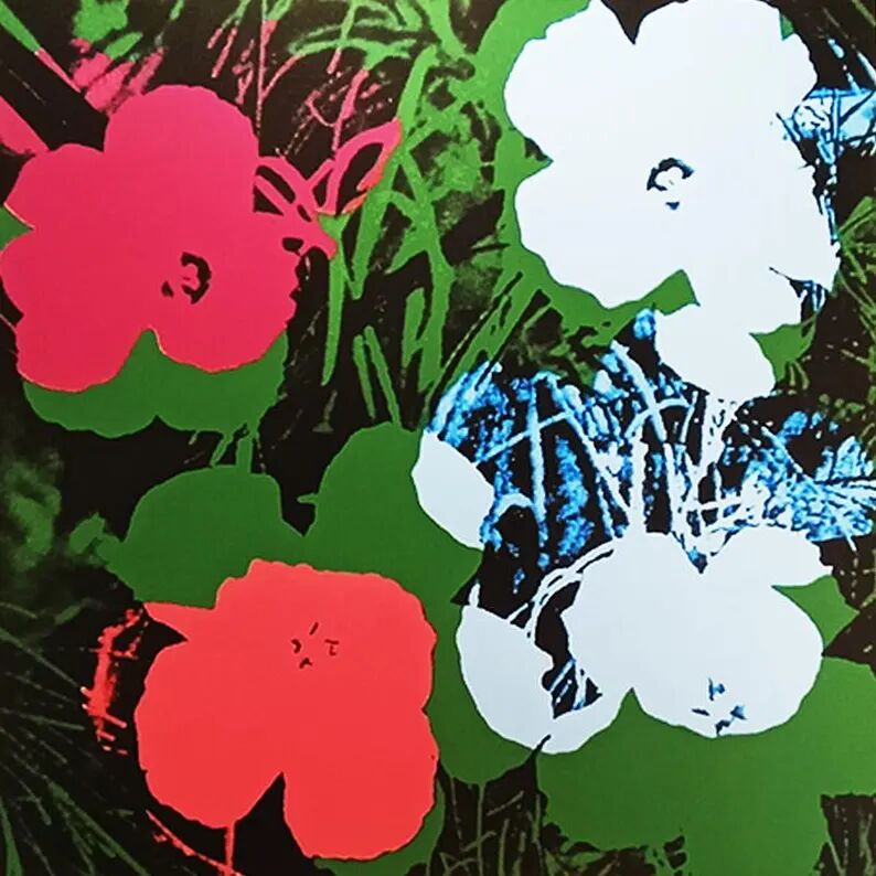 Limited Edition Lithograph "Flowers" by Andy Warhol, 1980s - Leo Castelli