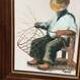 Original Swedish Oil on Canvas “Basket Weaving” Signed & Framed 27 × 33cm