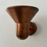 Pair of vintage copper wall lights, Denmark 1970s