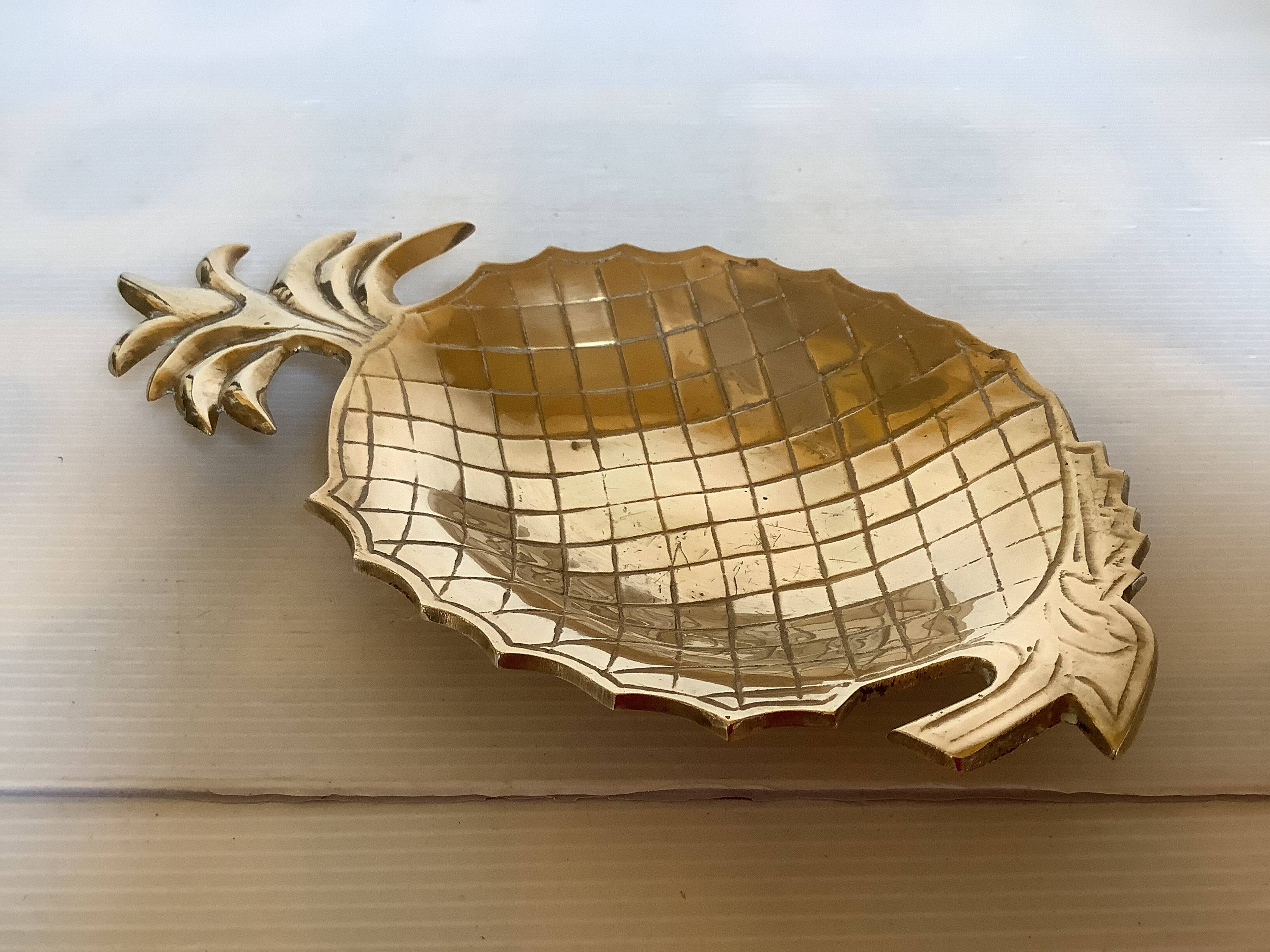 Pineapple brass catchall