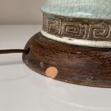 Vintage ceramic foot lamp