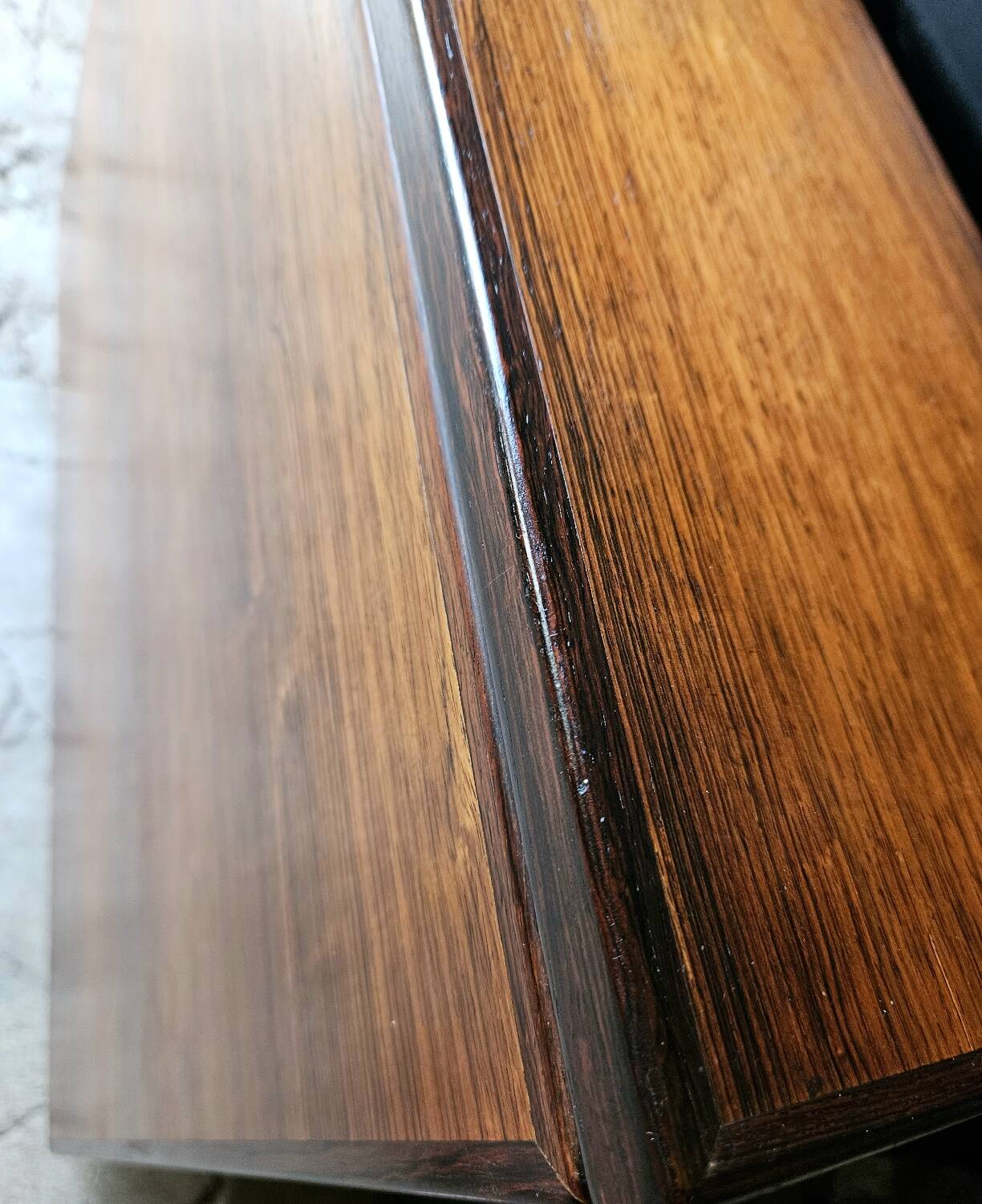 Table pliante Bendt Winge design scandinave 50-60 palissandre Kleppe