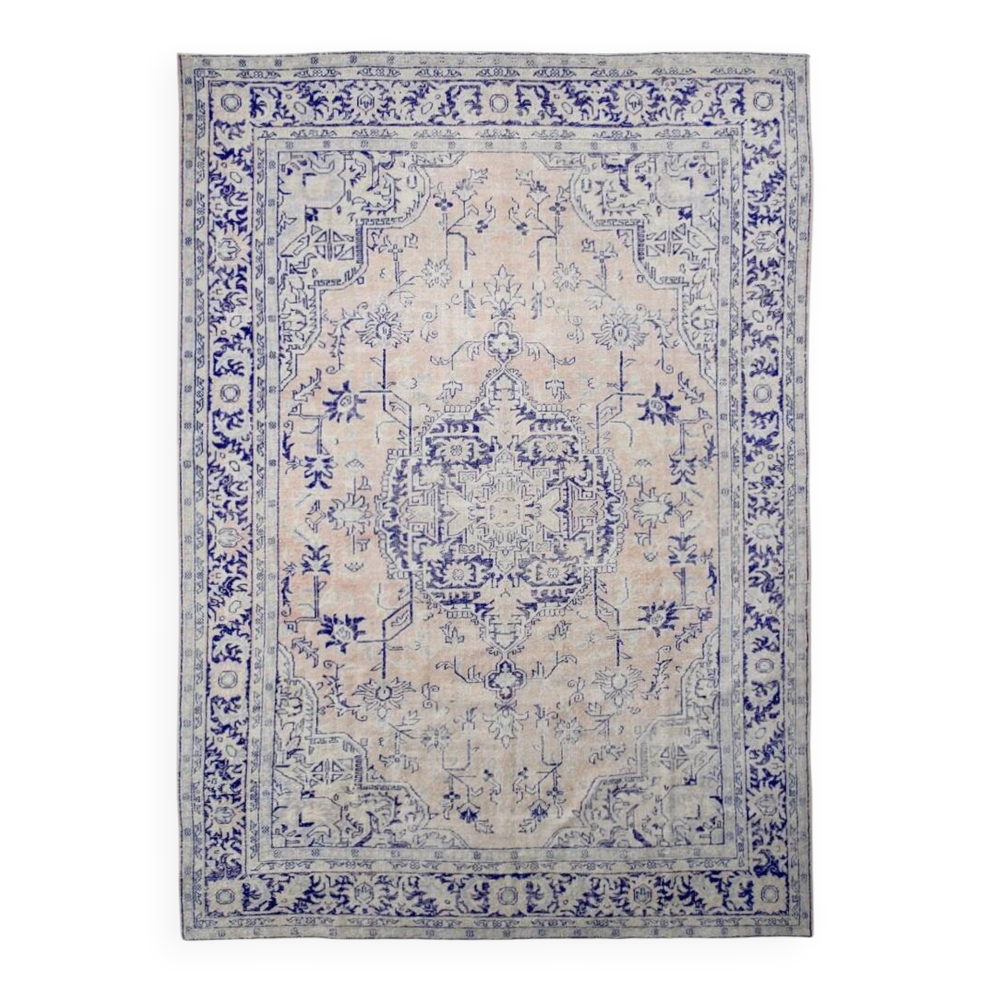 Oversize Blue Persian Rug, 246x344Cm