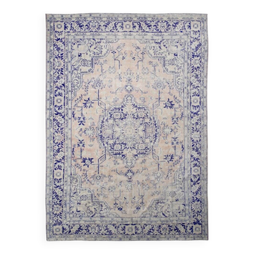 Tapis persan bleu surdimensionné, 246x344 cm