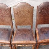 set of twelve Cordoba leather chairs from the 19th century