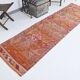 Tapis de couloir turc orange 3x10, 81x296 cm
