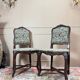 Armand henry pair of natural wood chairs stamped from the regency period