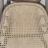 Vintage wooden and cane rocking chair