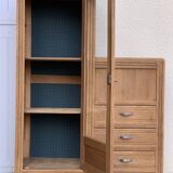 Art Deco asymmetrical glass Parisian wardrobe 1930