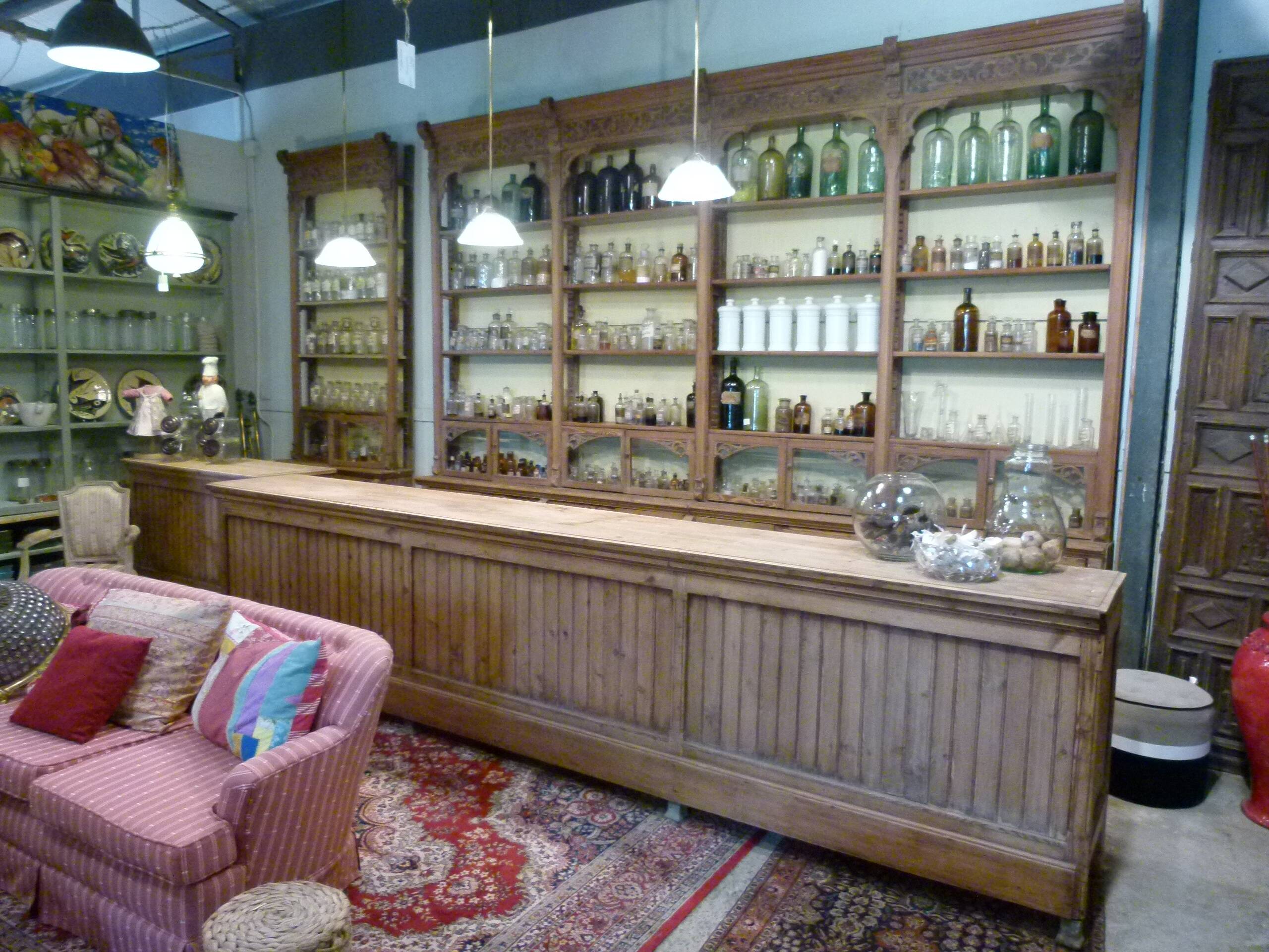 Early 20th century pharmacy window