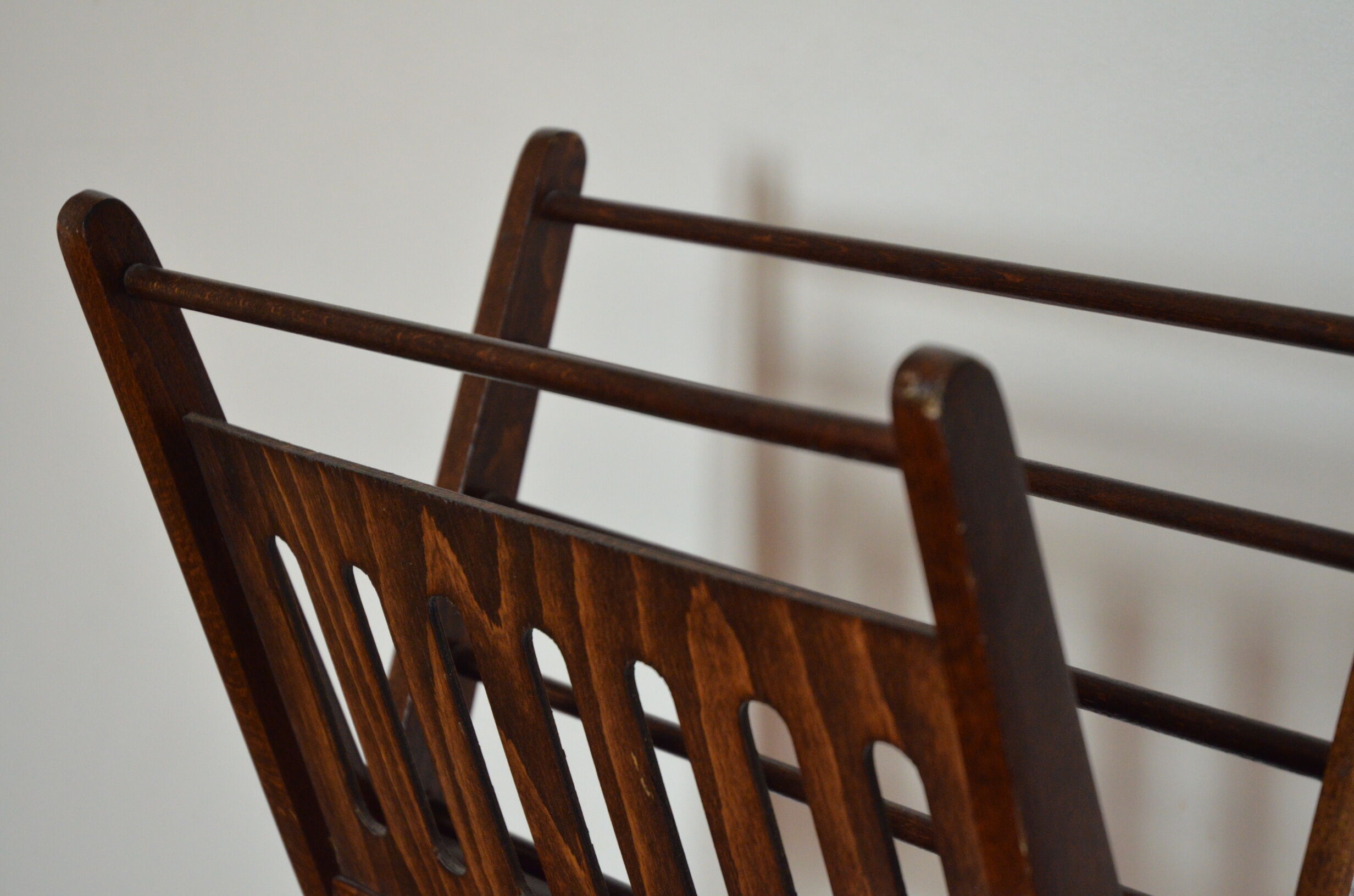 Wooden magazine holder