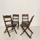 Art Deco Folding Chairs, 1930, Set of 4