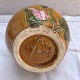 Old carafe with 8 ceramic glasses