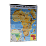 School map poster vintage Africa edition MDI