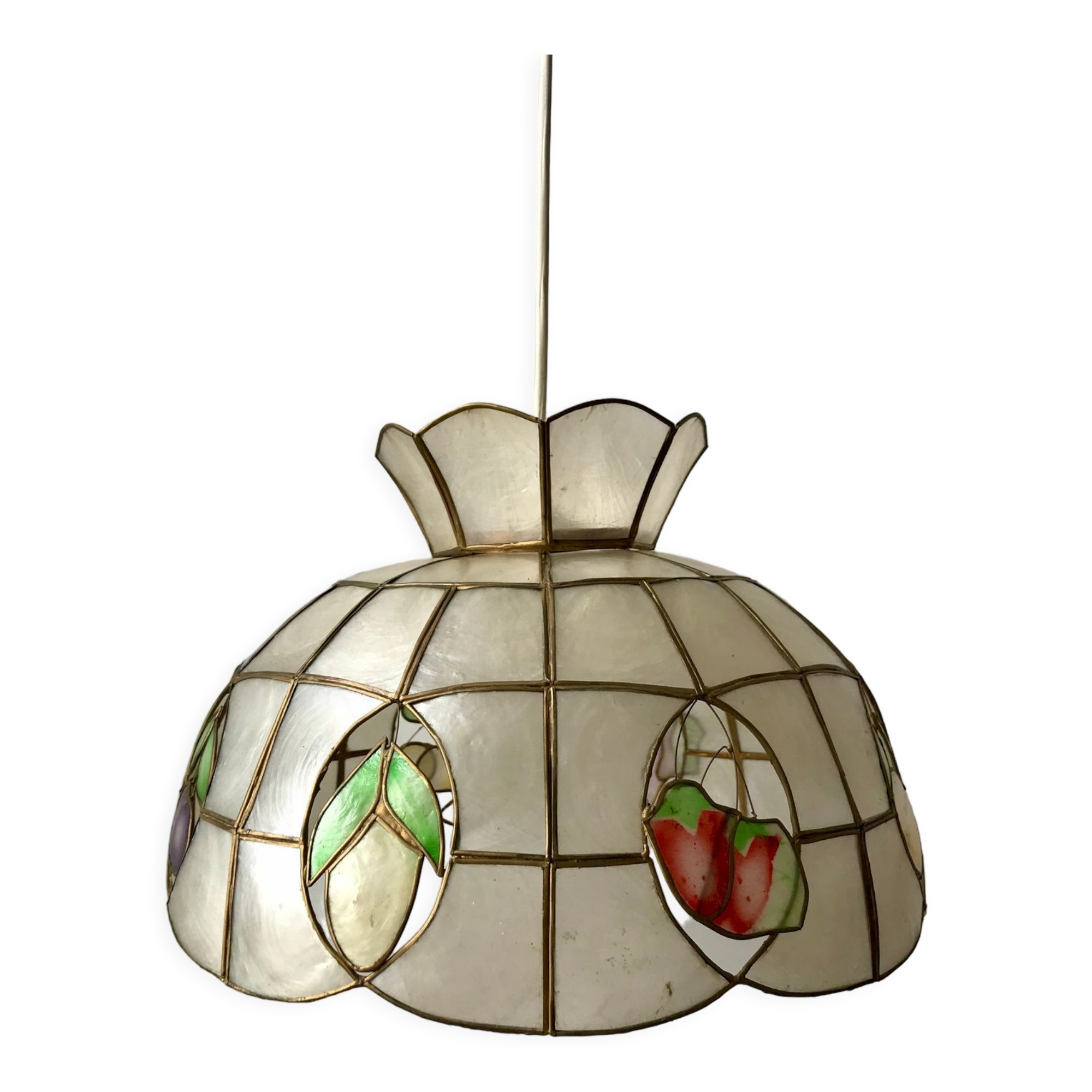 Mother-of-pearl suspension fruits 60s