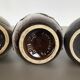 Set of three 1970s pottery fat lava "vienna" vases made by Scheurich, Germany