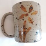 Set of four terracotta mugs