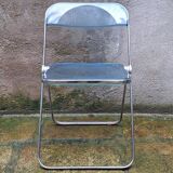 Plia chair in blue plexiglass by Giancarlo Piretti for Castelli