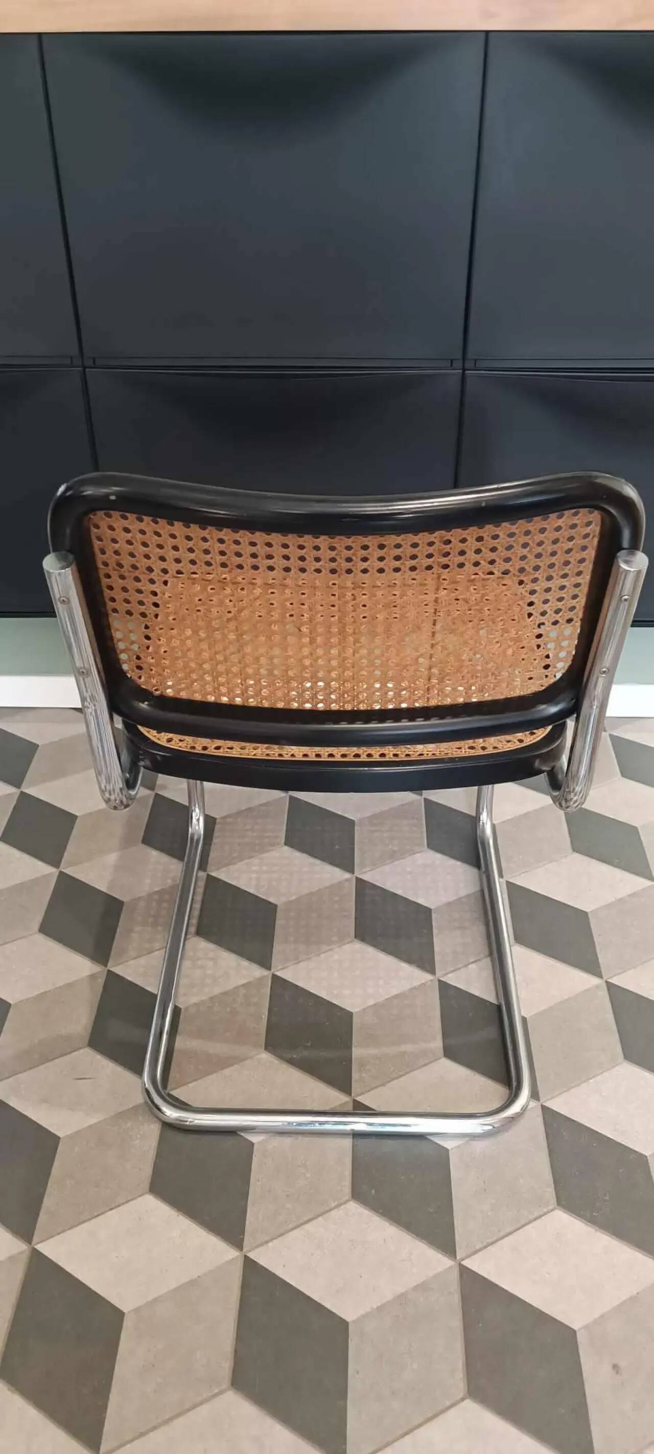 Table with 4 Cesca chairs by Marcel Breuer for Gavina, 1960s