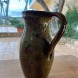 Pitcher in flamed glazed terracotta