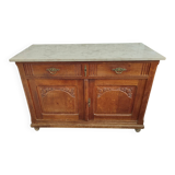 Art Deco oak and marble sideboard