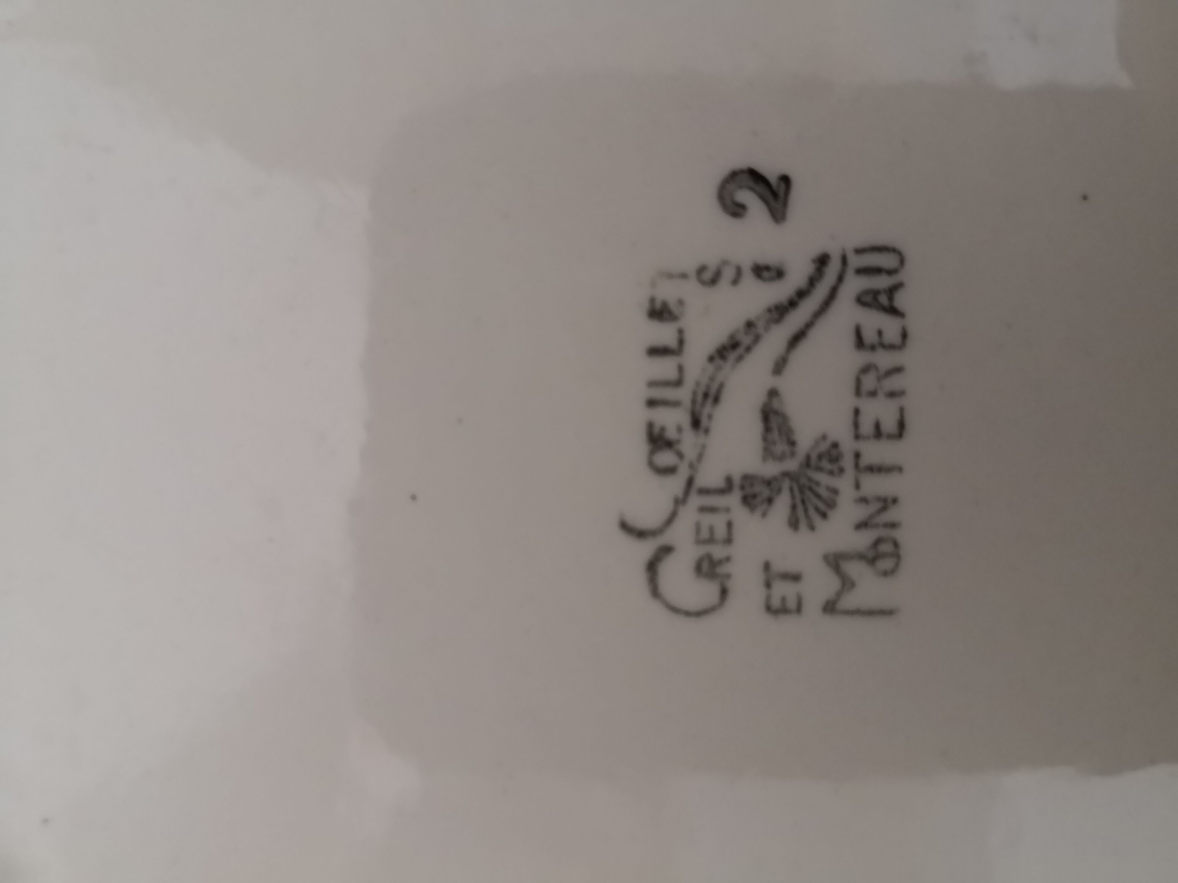 12 flat plates model carny of Creil and Montereau