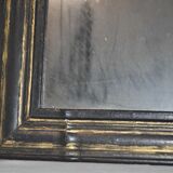 Mirror old wood blackened 36x43cm