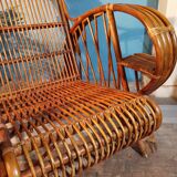 Bamboo armchairs Indochina 1940s