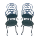 Sets of 2 chairs and 2 garden armchairs in wrought iron DU XXéme