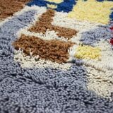 Midcentury design wool carpet in Ege Rya style, Denmark, 1970