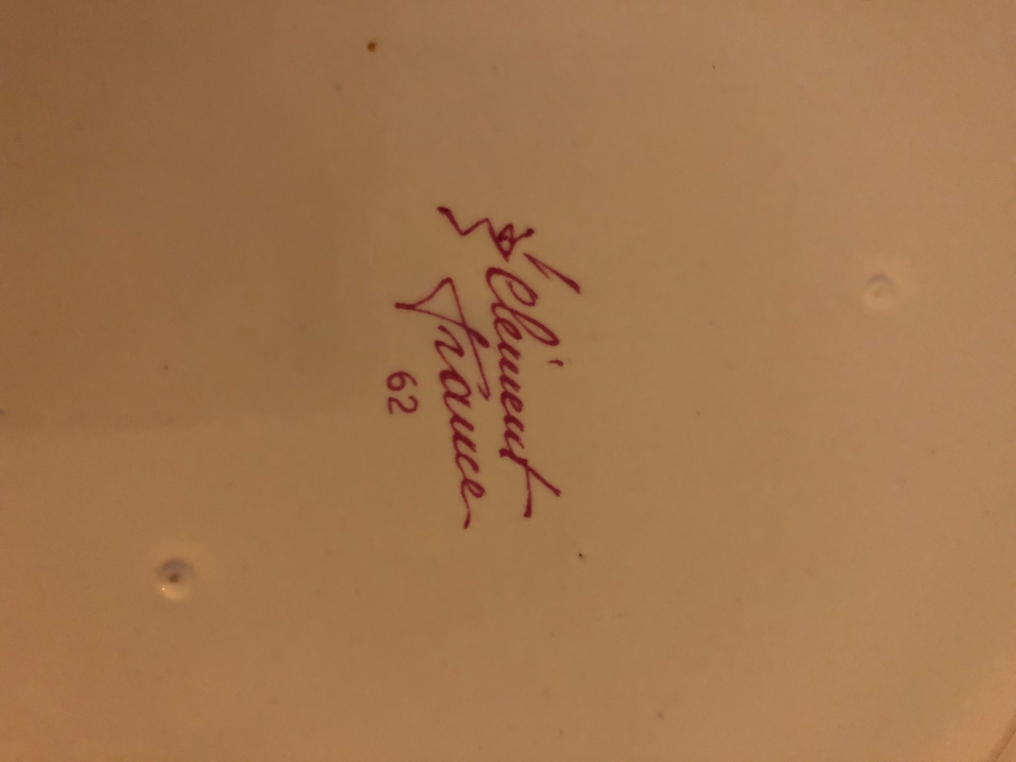 4 assiettes en faïence de Saint-Clément